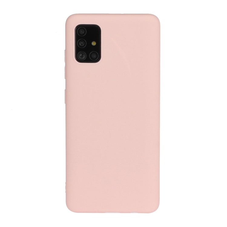 For Galaxy A71 Frosted Candy-Colored Ultra-thin TPU Phone Case(Pink) For Galaxy A71 Frosted Candy-Colored Ultra-thin TPU Phone Case(Pink)