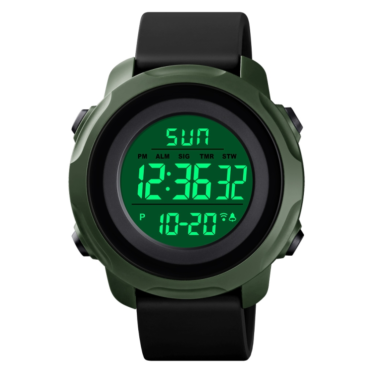 Men silica gel led glow sales fashion outdoor sports quartz watch