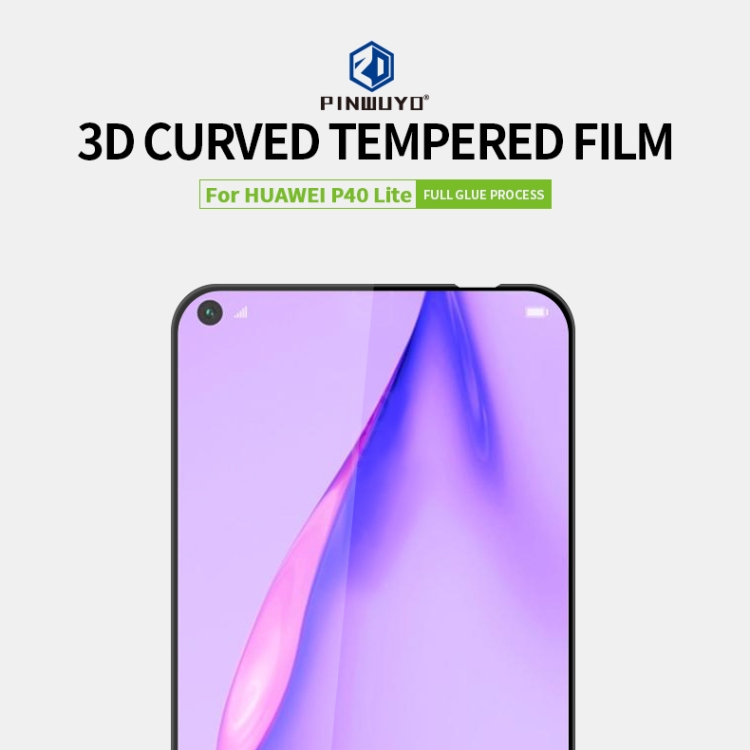 3D 9H Tempered Glass Screen Protector For Huawei P40 Lite - Full Coverage, Anti-Fingerprint, Easy Install