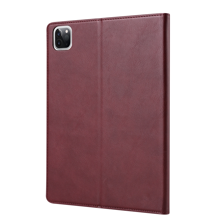 For iPad Pro 12.9 2022 / 2021 / 2020 Knead Skin Texture Horizontal Flip Leather Tablet Case(Wine Red) For iPad Pro 12.9 2022 / 2021 / 2020 Knead Skin Texture Horizontal Flip Leather Tablet Case(Wine Red)