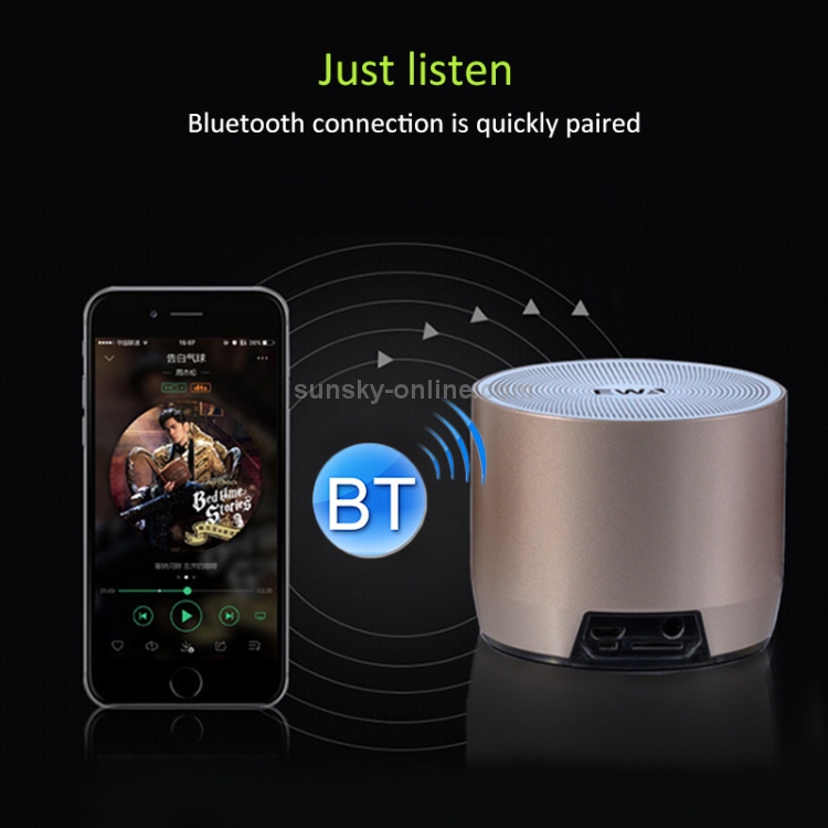 EWA A3 Mini Speakers 8W 3D Stereo Music Surround Wireless Bluetooth Speakers Portable Sound Bass Support TF Cards USB(Gray) EWA A3 Mini Speakers 8W 3D Stereo Music Surround Wireless Bluetooth Speakers Portable Sound Bass Support TF Cards USB(Gray)