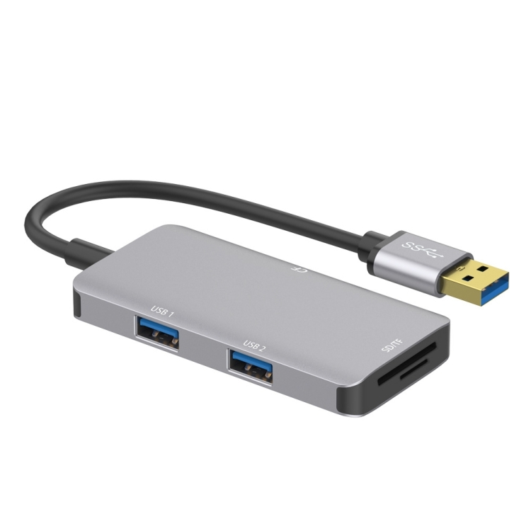 Onten 8107 USB3.0 HUB with CF SD TF Card Reader - 2