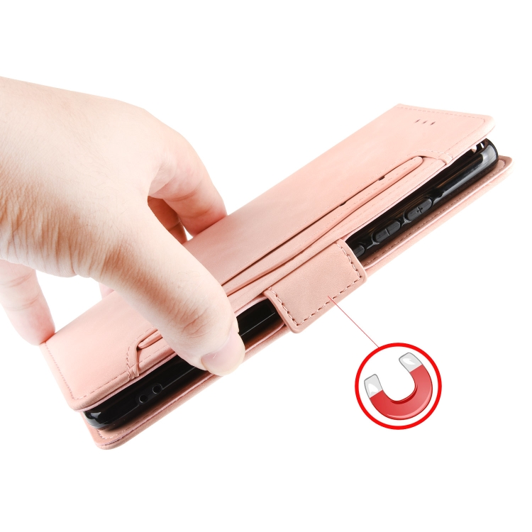 For iPhone SE 2022 / SE 2020 Wallet Style Skin Feel Calf Pattern Leather Case ，with Separate Card Slot(Black)