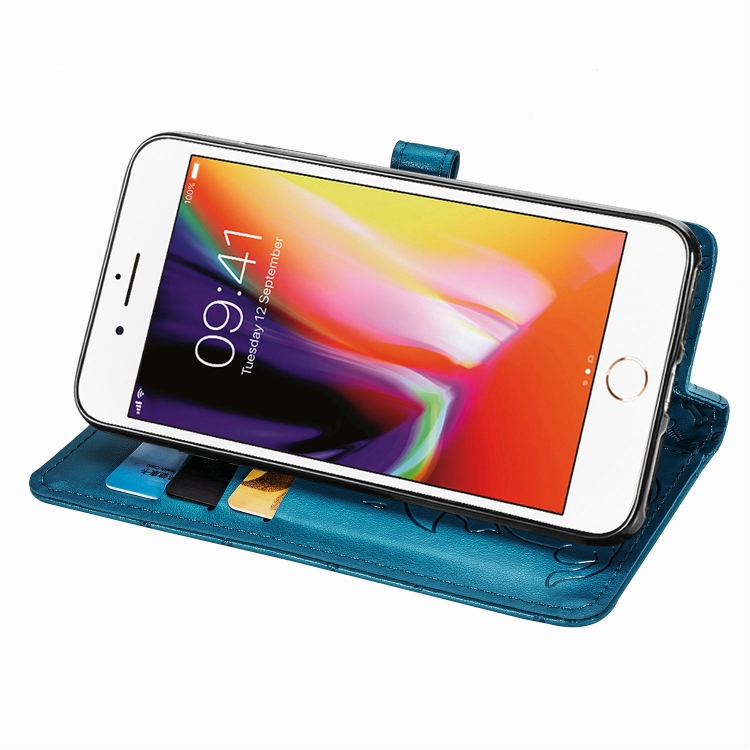 For iPhone SE 2022 / SE 2020 Cute Cat and Dog Embossed Horizontal Flip Leather Case with Bracket / Card Slot / Wallet / Lanyard(Blue) For iPhone SE 2022 / SE 2020 Cute Cat and Dog Embossed Horizontal Flip Leather Case with Bracket / Card Slot / Wallet / Lanyard(Blue)