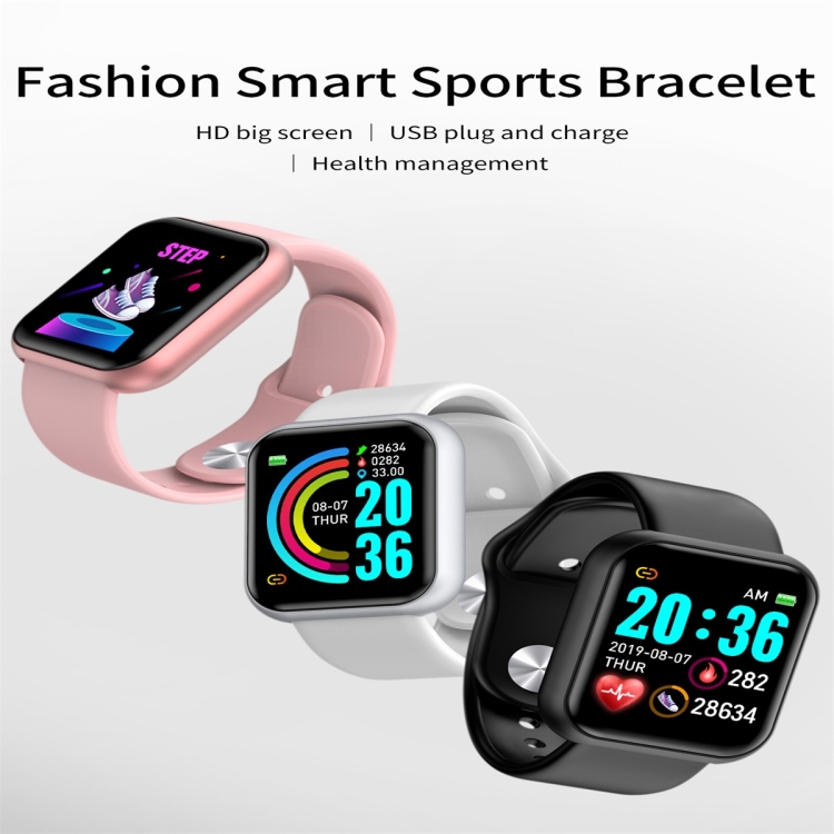 D20 Reloj inteligente con pantalla a color IPS de 1.3 pulgadas IP67 a prueba  de agua,