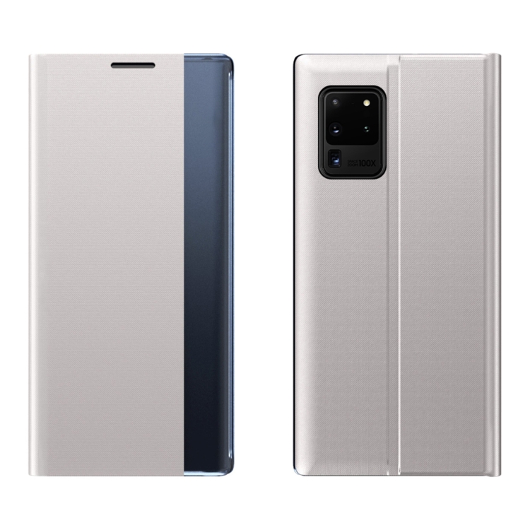 For Galaxy S20 Plus Side Display Magnetic Horizontal Flip Plain Texture Cloth + PC Case with Holder & Sleep / Wake-up Function(Silver) For Galaxy S20 Plus Side Display Magnetic Horizontal Flip Plain Texture Cloth + PC Case with Holder & Sleep / Wake-up Function(Silver)