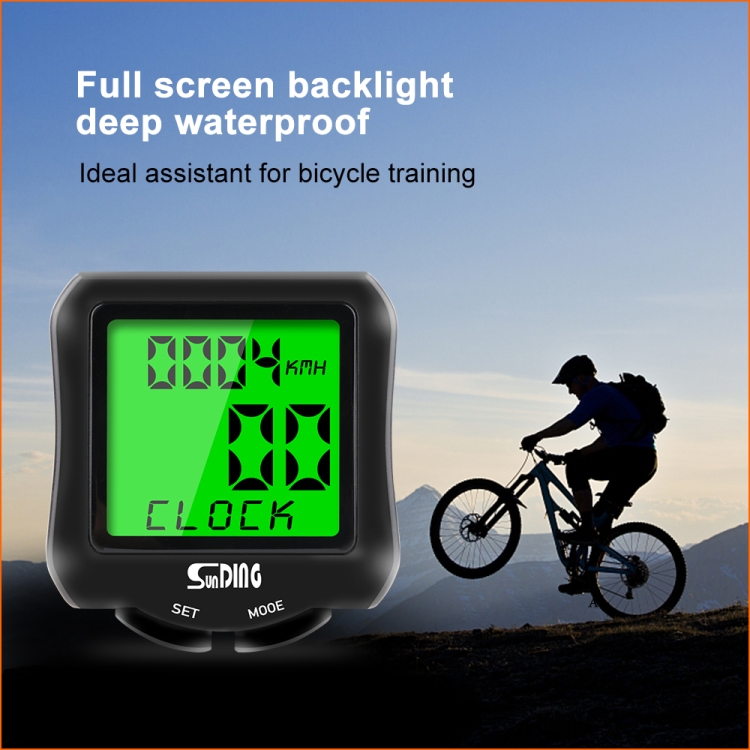 LCD Digital Bike Waterproof Odometer Speedometer Stopwatch Outdoor Cycling 