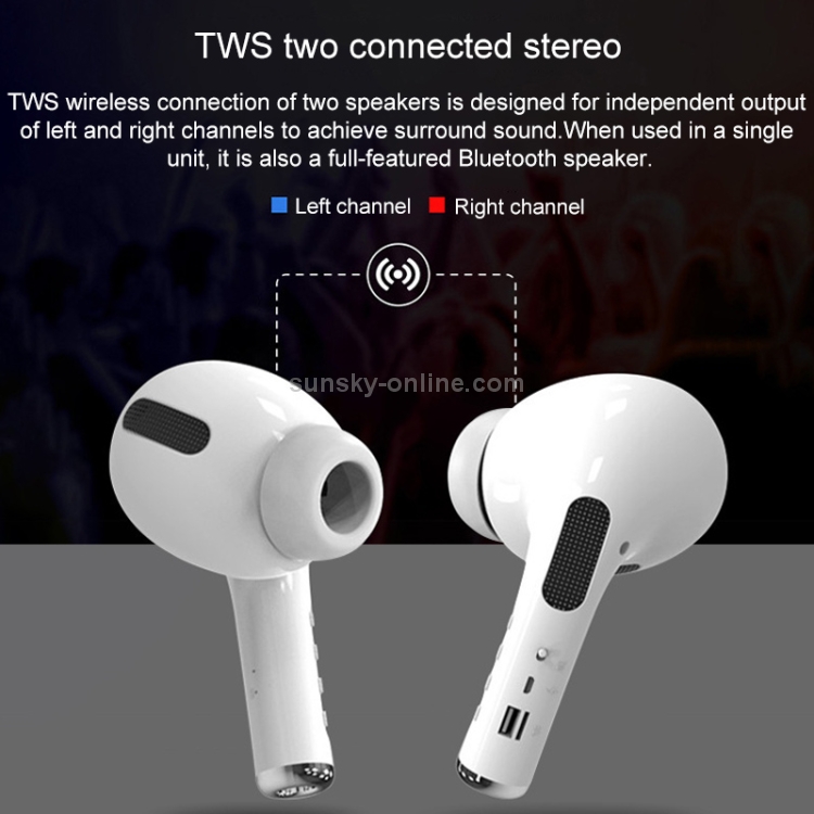 MK-201 Forma de Auriculares Grandes Altavoz Bluetooth Inalámbrico 3D  Estéreo Altavoz Portátil Al Aire Libre,
