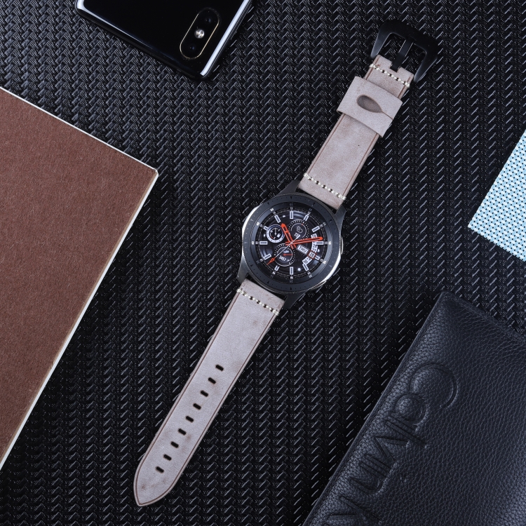 SUNSKY - Strap de cuero de 22 mm para Huawei Watch GT2E / GT2 46mm (café)
