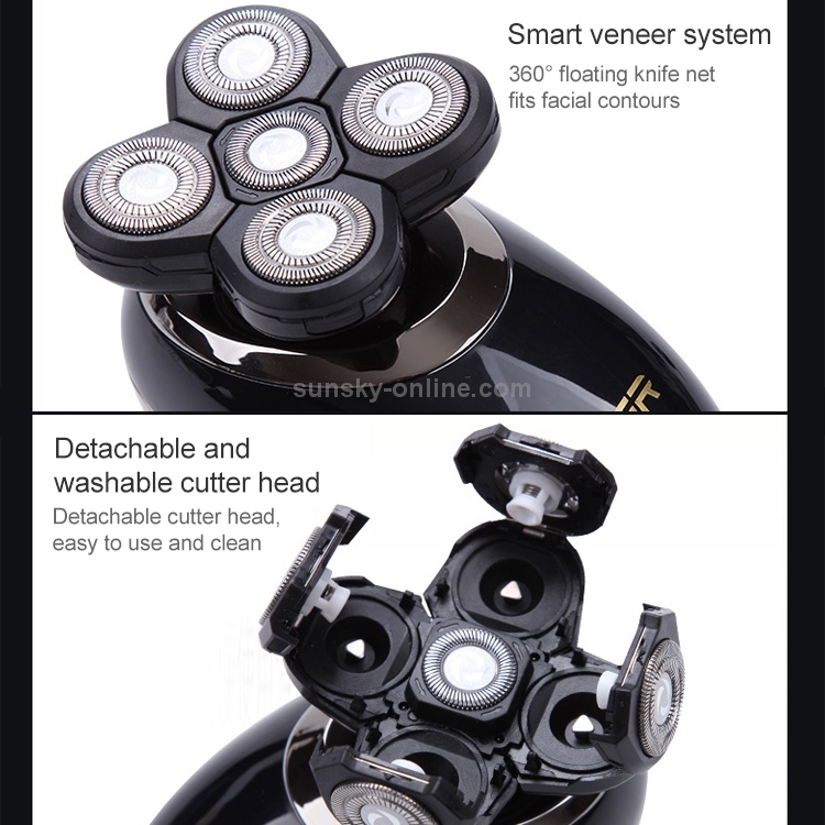 VGR V302 5W 4 in 1 USB Multifunction Electric Shaver, Plug Type EU Plug