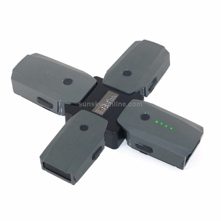 Hub de charge de batterie 4 en 1 pour DJI Mavic Pro Platinum Drone Portable  Smart Multi Battery Hub de charge intelligent avec affichage