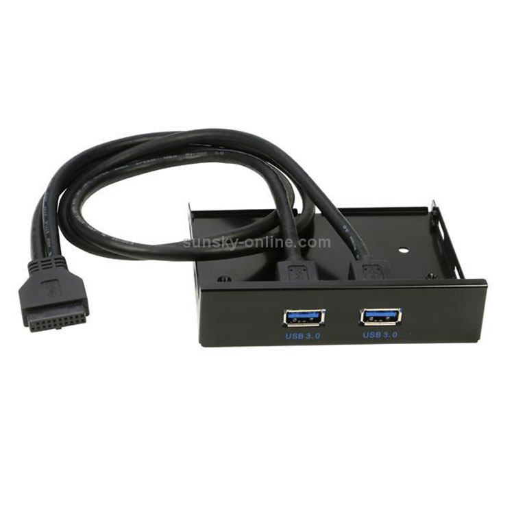 2Port USB 3.0 3.5 inch Front Panel Data Hub for PC