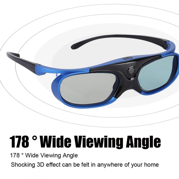 Gafas 3D recargables con obturador activo compatible con 96 HZ / 120 HZ / 144 HZ para XGIMI Z4X Z5 H1 JmGo G1 G3 X1 BenQ Acer y proyector DLP LINK - 5