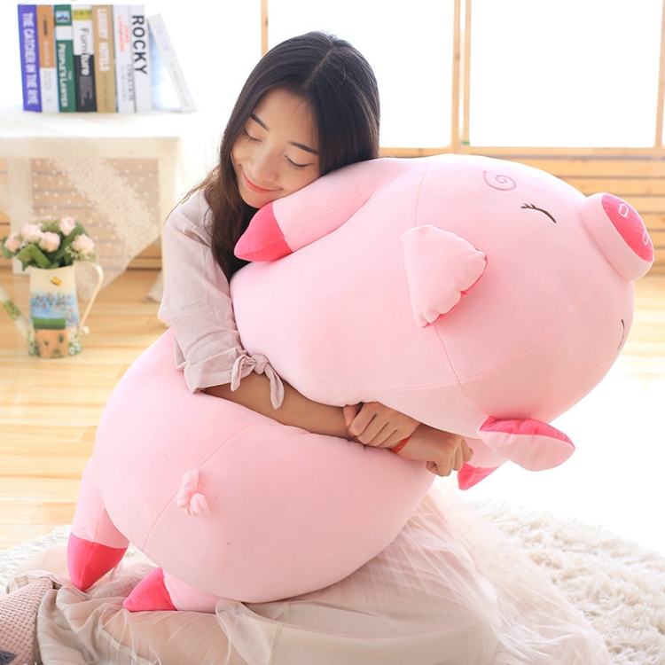 Giocattoli Cartone animato Maiale rosa Giocattoli di peluche Cuscino Cuscino  morbido Zodiaco cinese Maiale Bambola Regalo di compleanno, Altezza: 100 cm  (Rosa)