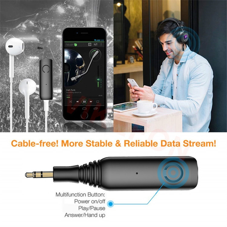 2 in 1 Car Hands-free Bluetooth Adapter 5.0 Bluetooth Receiver One To Two, Supports APTX / APTX LL 2 in 1 Car Hands-free Bluetooth Adapter 5.0 Bluetooth Receiver One To Two, Supports APTX / APTX LL