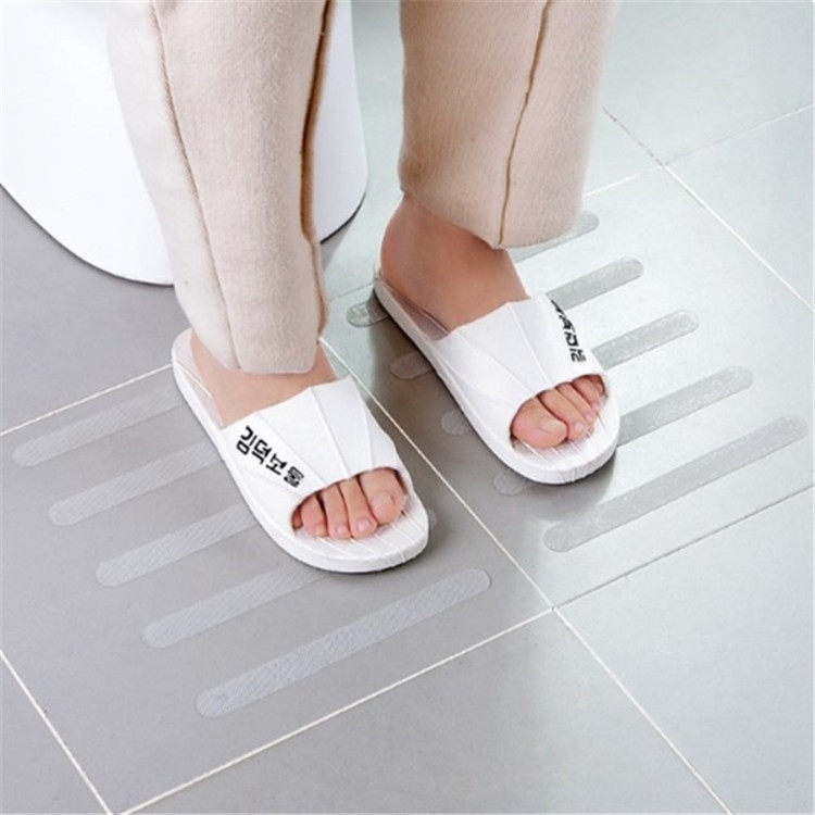 5 in 1 Transparent Non-slip Safety Strips for Bathroom, Stairs, Shower, and Bathtub – long-lasting anti-slip tape for slippery wet surfaces in homes