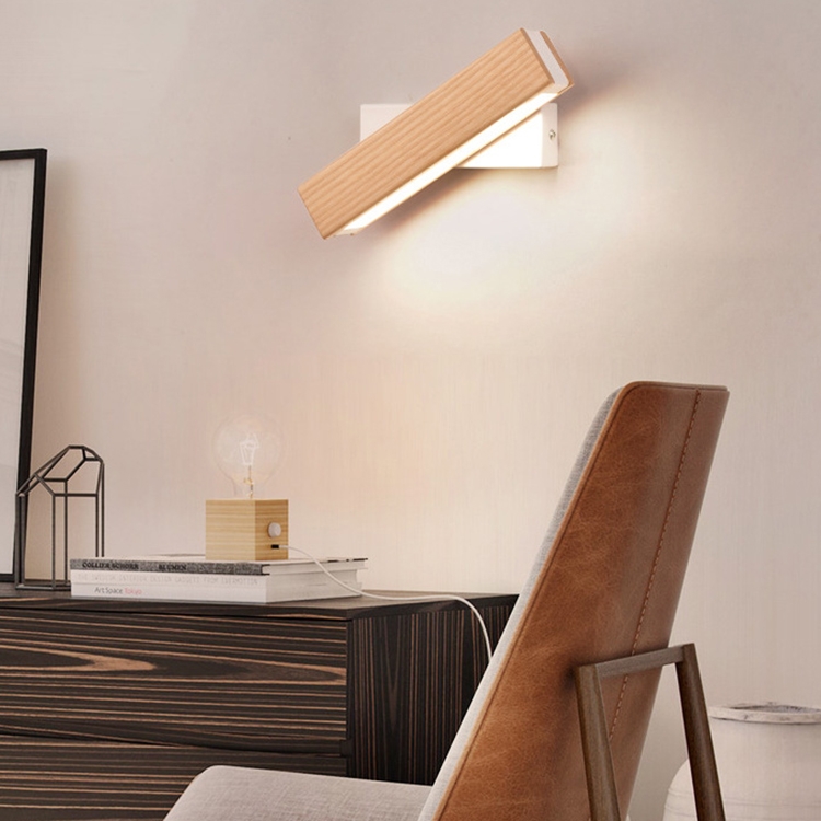 diseño simple con Luz Suave Para Dormitorio Trípode Lámpara de cabecera de madera 