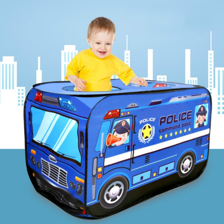 Brinquedo Infantil Tenda Pano de Bombeiros Carro de Polícia Ônibus