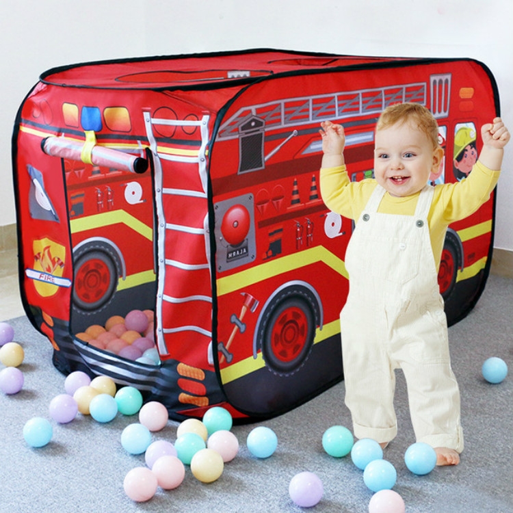 Brinquedo Infantil Tenda Pano de Bombeiros Carro de Polícia Ônibus
