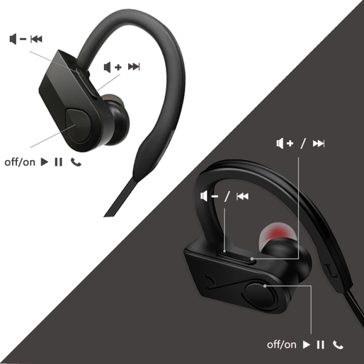 CLIGO Wireless Bluetooth Earphone Sport Headset Waterproof Bass Noise Cancelling Headphones with Mic(Black) CLIGO Wireless Bluetooth Earphone Sport Headset Waterproof Bass Noise Cancelling Headphones with Mic(Black)