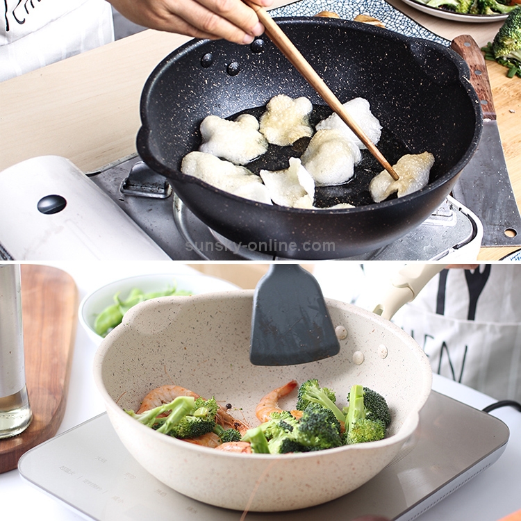 Pink Pots And Pans Set Nonstick Induction Kitchen Cookware Set Cooking Sets  6 Pcs With Frying Pan Granite Stone Bakelite Wood - Cookware Sets -  AliExpress