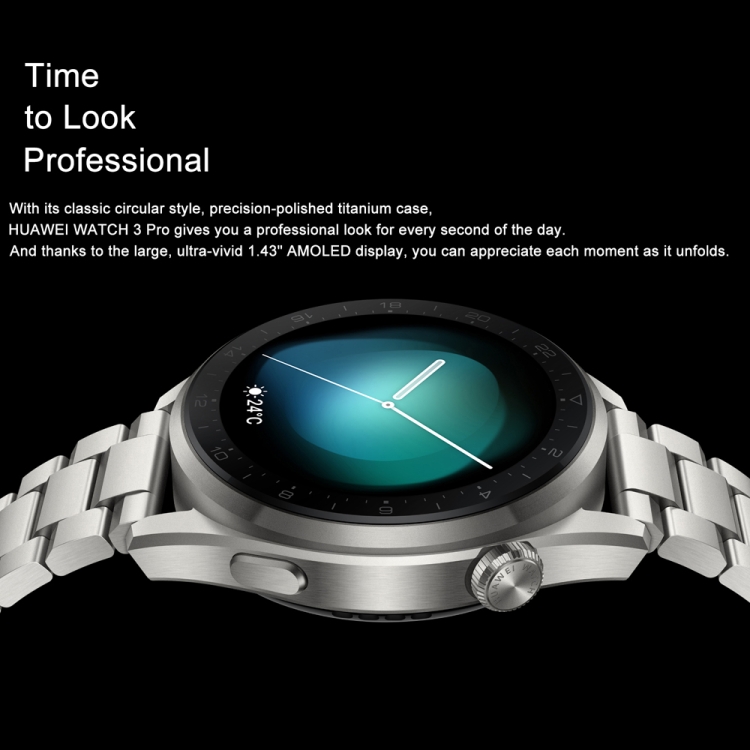 Original HUAWEI WATCH 3 Pro Smart Sports Watch, Color:Enjoyable Gray - B2