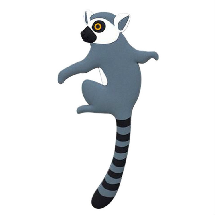 3 PCS Creative Cartoon Hook Behind the Door Animal Hook on the  Wall(Ring-tailed Lemur)