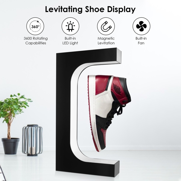 Espositore Scarpe A Levitazione Magnetica - Con Luci LED Per Collezionisti, Negozi E Fiere
