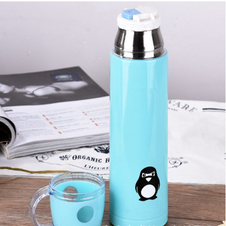 Pink Color 300ml Cartoon Penguin Stainless Steel Mini Thermos Vacuum Flask  - Buy Pink Color 300ml Cartoon Penguin Stainless Steel Mini Thermos Vacuum  Flask Product on