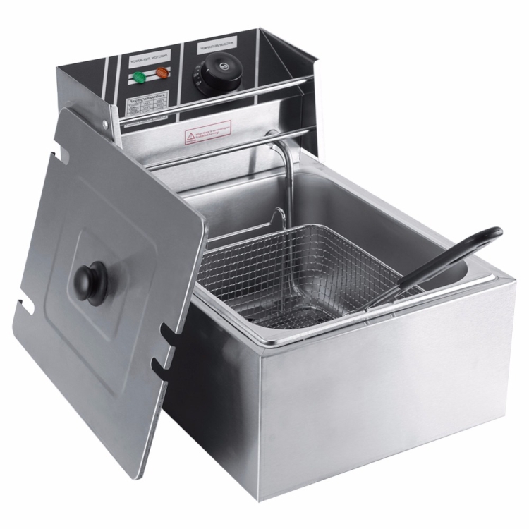 Deep Fryer 304 Stainless Steel Fryer With Frying Basket Auxiliary