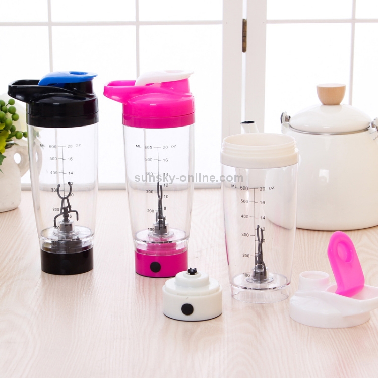 600ML Electric Mug Portable Protein Shaker Bottle Automatic Mixing