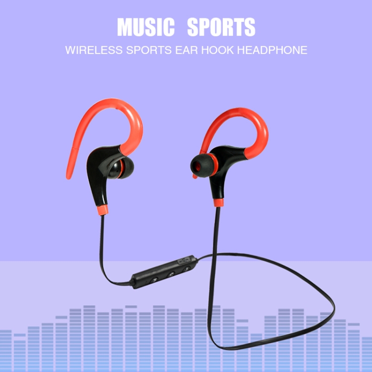 AiWei BT-01 Wireless Bluetooth Earphone with Microphone Hook Sports Earphone(Red) AiWei BT-01 Wireless Bluetooth Earphone with Microphone Hook Sports Earphone(Red)