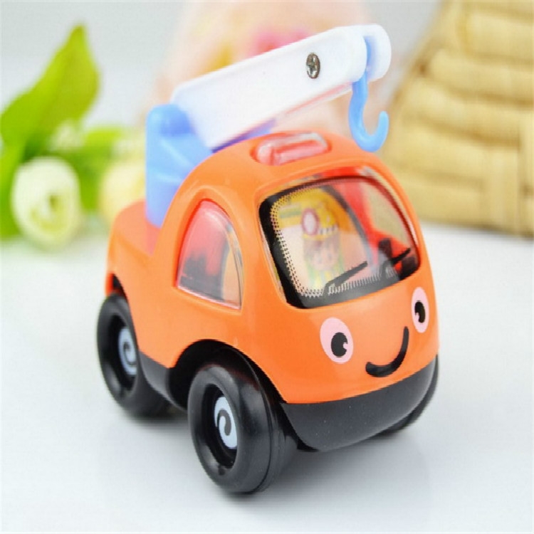 Children Cartoon Engineering Car Inertia Pull Back Car Early Education