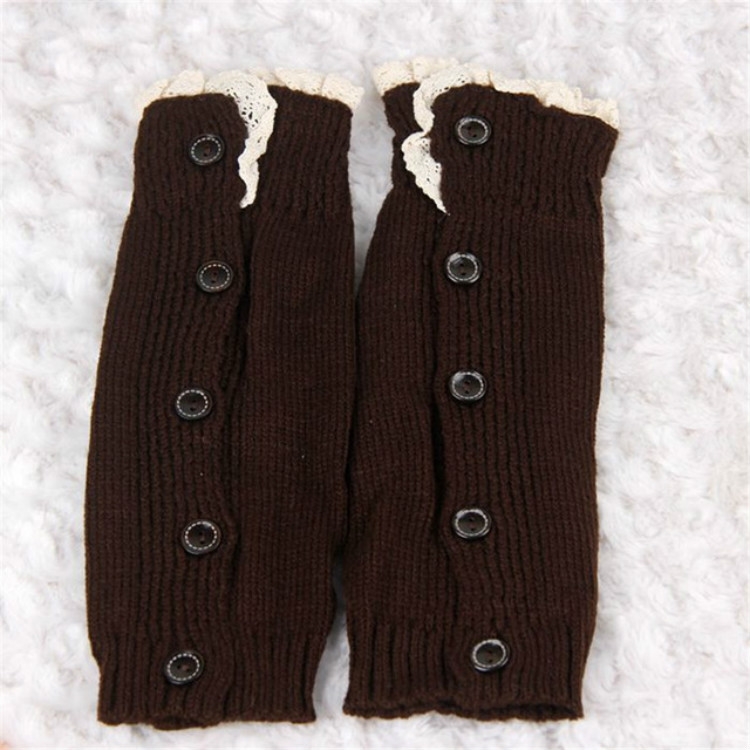 Calcetines de pila de lana engrosada fluorescente de invierno Leggings  cálidos por encima de la rodilla