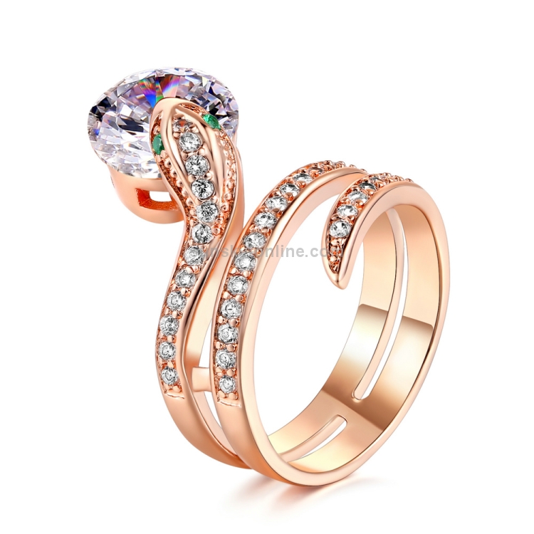 Serpentine Zircon Universal popular Ring for Men and Women