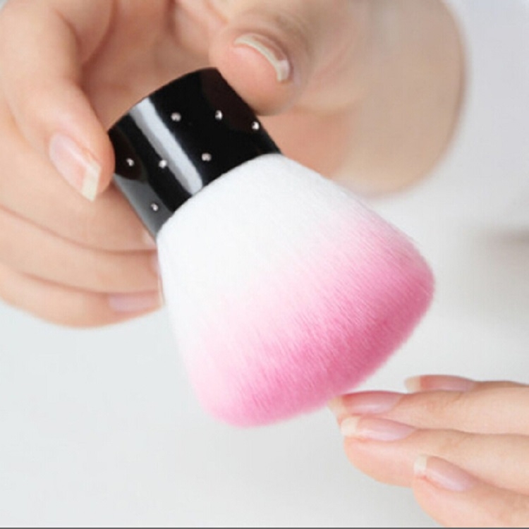 Cepillo para uñas Herramienta para uñas ultra suave Cepillo para polvo Cepillo para limpieza de uñas (Naranja) - 2