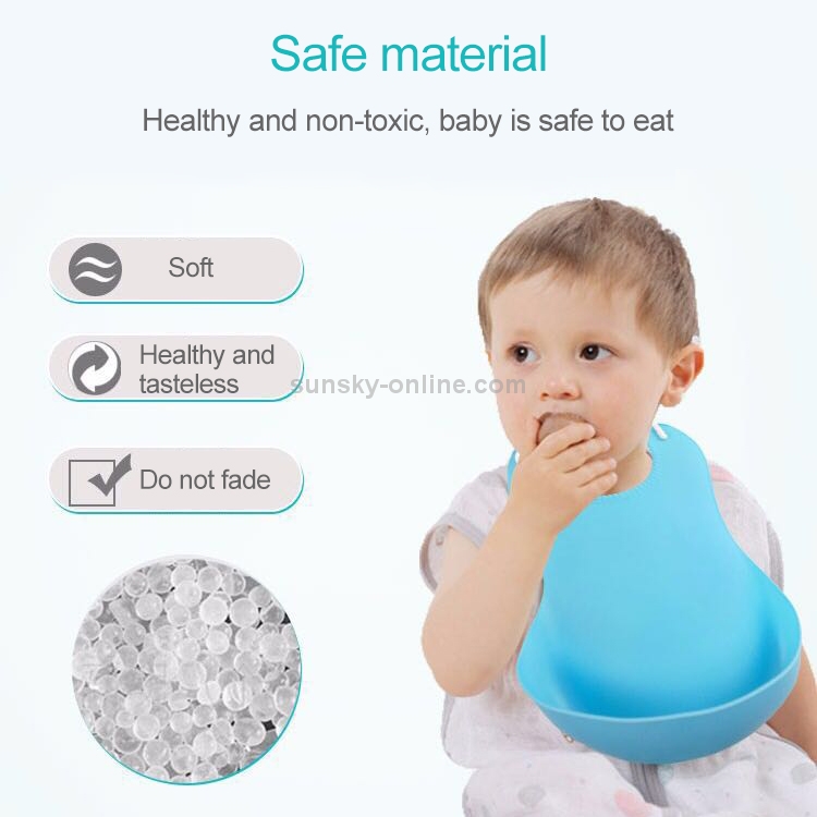 Waterproof Silicone Bib Baby Infants Kids Bibs Feeding Lunch Roll-up*Apron TK 