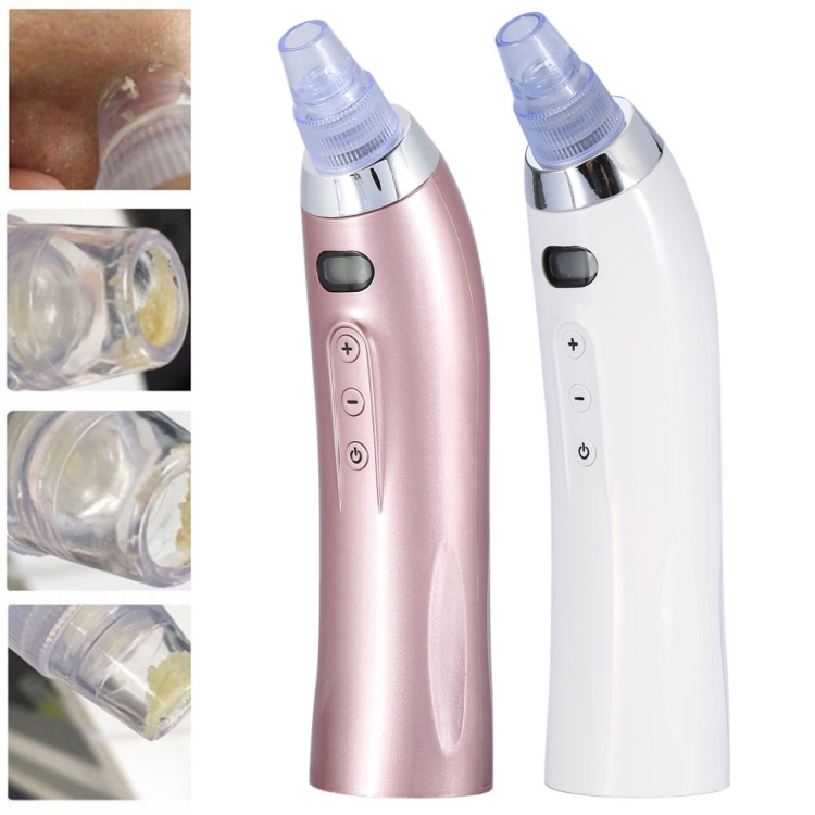 Limpiador de poros faciales Removedor de espinillas Vacío Comedo Succión Diamante Dermoabrasión Limpieza facial Máquina de belleza (oro rosa) - 1
