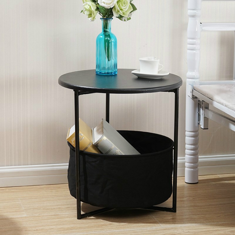 Sleek Minimalist Mini Round Sofa Corner Several Small Coffee Table ...