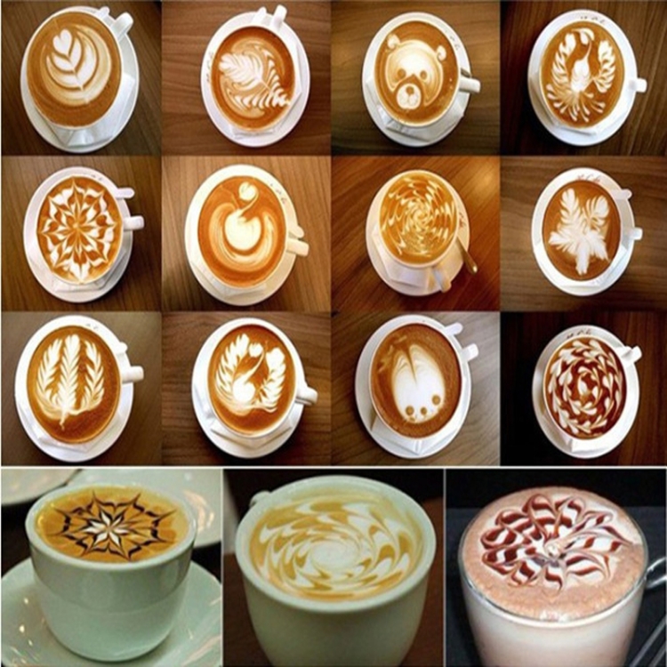 32 PCS Coffee Stencil Filter Coffee 