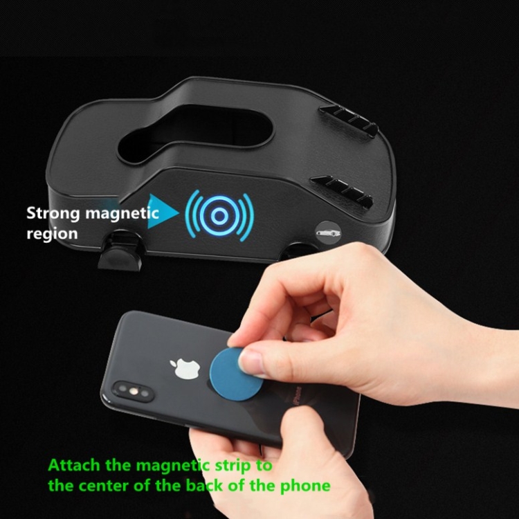 Three-in-one Car Drawer Card Slot Car Phone Navigation Bracket Multifunctional Car Tissue Bag(Black) Three-in-one Car Drawer Card Slot Car Phone Navigation Bracket Multifunctional Car Tissue Bag(Black)