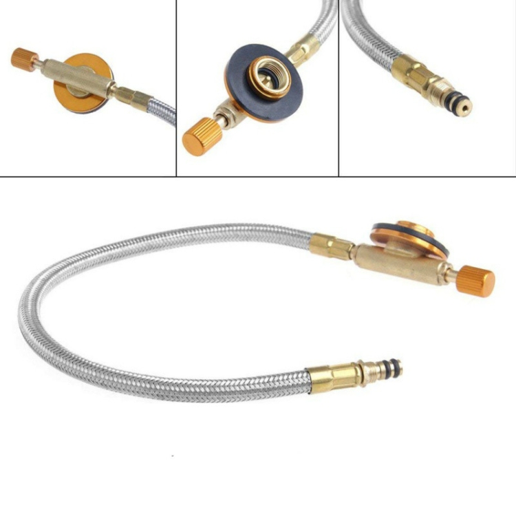 Outdoor Gas Stove Flat Air Valve Pipe Fittings Camping Flat Gas Tank Inflatable Valve - 7