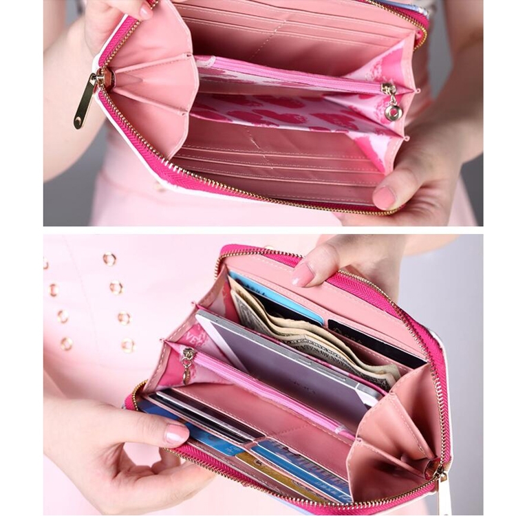 Customized New Japanese Coin Purse Zip Card Wallet Leather RFID Anti-theft  Brush Women's Zipper Coin Bag Simple Storage Bag - AliExpress