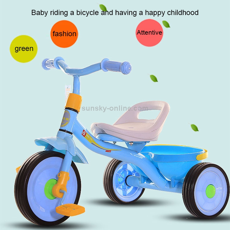 de equilibrio tres ruedas para niños, bicicleta portátil, sin pedal, bicicleta, andador, coche (azul)