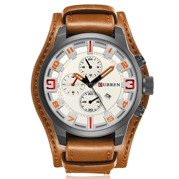 Curren M8225 Army Military Leather Band