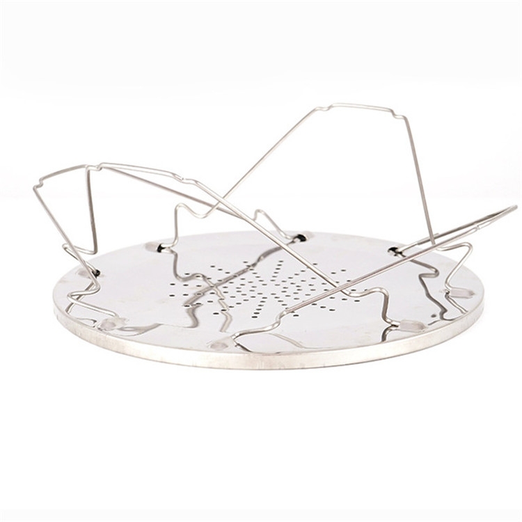 Camping Toast Rack Outdoor Stainless Steel Toast Rack 4 Slice Toast Bread Pan Camping ...