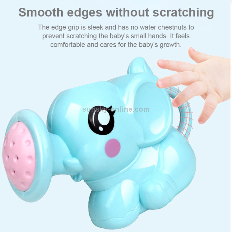 Kids Bath Toys Elephant Water Spray Toy Interactive Shower, Blue