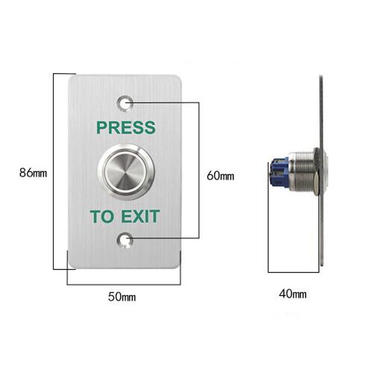 S85022D Interruptor de control de acceso a prueba de agua Célula con reinicio automático Botón de salida impermeable - 4