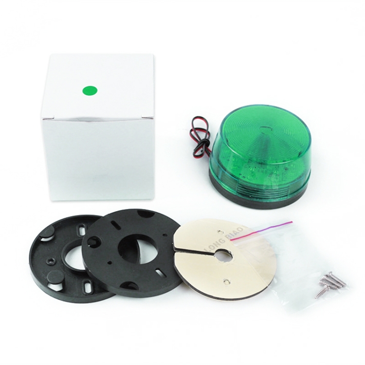 LED-Stroboskop-Warnlicht, das technische Lichter anzeigt, Fehlerlichter,  blinkende Mini-Sicherheitslichter (grün)