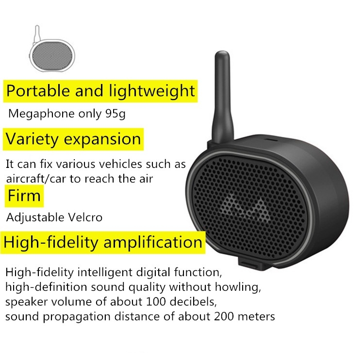 SMRC H1 Drohne Walkie-Talkie Wireless-Lautsprecher-Megaphon mit